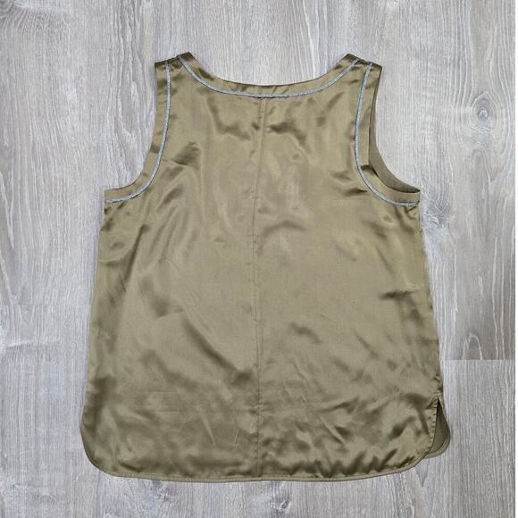 Lafayette 148 New York Silk Sleeveless Tank Top Size L - Picture 5 of 5